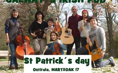 Arragoa bergararren kontzertua 'Saint Patrick's day' giroan