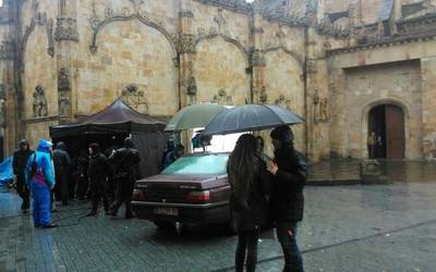 'Cuando dejes de quererme' filma ari dira grabatzen San Migel parrokian