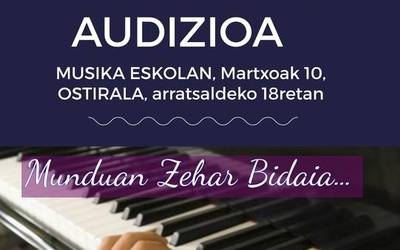 Pianoko ikasleen audizio berezia ostiralean
