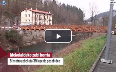 Mekolaldeko pasabide berria jartzen