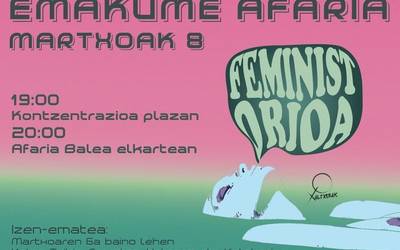 Emakume afaria antolatu du Xaltxerak taldeak martxoaren 8rako