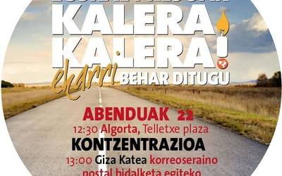 Euskal Presoak Kalera Kalera Ekarri behar ditugu!