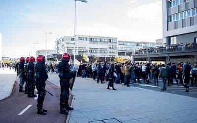 Istilu larriak egon dira Leioako campusean