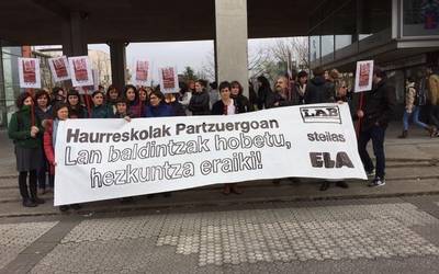 Haurreskolak Partzuergoan lan-baldintzak hobetu, hezkuntza eraiki!