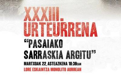 'Pasaiako sarraskia'-ren urteurreneko ekitaldiak egingo dira hilabete honetan