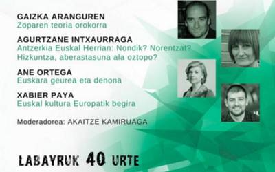 Kultura, identitatea eta transmisioa hizketarako gai izango ditu Labayru fundazioak