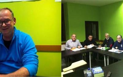 Fausto Melchor, euskaltegiko ikaslea: "Etxean seme-alabekin erraza da euskaraz egitea; kalean lotsa gehiago ematen dit"
