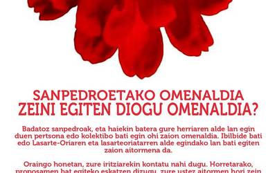 San Pedro jaietako omendua hautatzeko prozesua