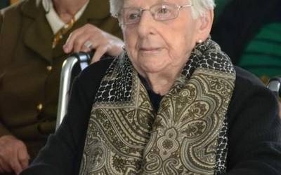 Maddi Hardoyk 100 urte bete ditu Berako Zahar Etxean