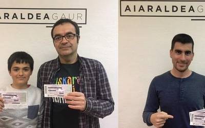 Gari Hernando Goitiak eta Oier Galindez Martinezek irabazi dituzte Alaves-Villareal partida ikusteko sarrera bikoitzak