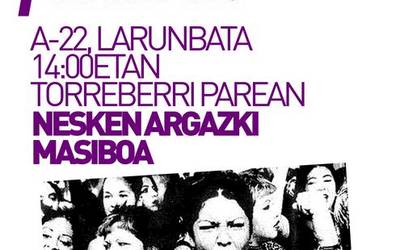 'Ez ezetz da! Emakumeok festara!' lelopean argazkia ateratzera deitu dute