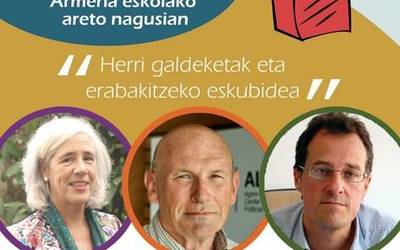 Hitzaldia: Ibarretxe, Biurrun eta Zubiaga