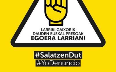 Gaixo dauden presoen aldeko manifestaziorako autobusa