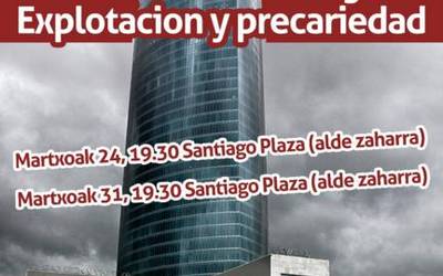 Iberdrola eta Progedsa enpresen "esplotazioa eta prekaritatea" salatuko dituzte