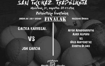 San Trokaz pilota txapelketako finalak zapatuan Abadiñon