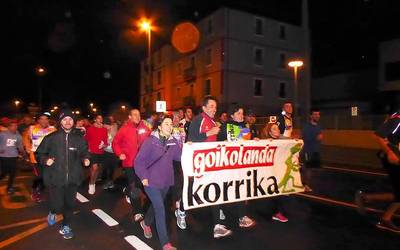 Korrikari ondoetorria egingo diote barikuan Erandiogoikoan