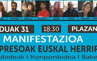 Sarek deitutako manifestazioa, abenduaren 31n