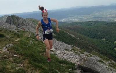 Oihana Azkorbebeitia laugarren sailkatu da Zegama Aizkorrin