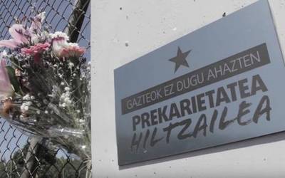 Murgako lan istripuagatik hildako gaztea omendu du Ernaik