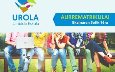 Ekainaren 16ra bitartean aurrematrikulatu daiteke Urola Lanbide Eskolan