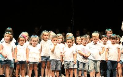 Bizkargi musika eta dantza eskolako jaialdia, iruditan