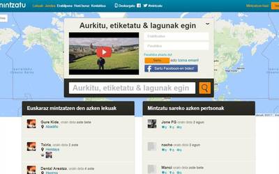 Euskeraz hitz egiten den tokien mapa, ‘Mintzatu’ aplikazioan