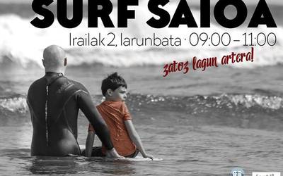 Surf saioa antolatu dute Berdin Berdinak elkarteak eta Orioko Surf Taldeak