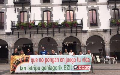 Glual Energy enpresan ostiralean izan zen lan istripua salatu du CCOO sindikatuak