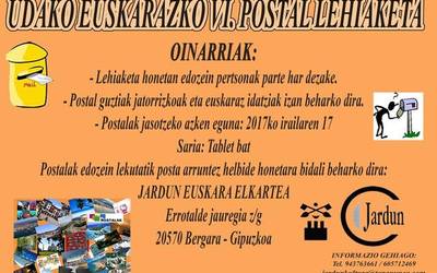 Udako euskarazko VI. postal lehiaketa