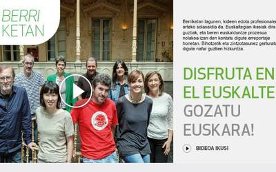 "Gozatu euskara!" goiburuarekin euskaltegietan izen emateko kanpaina martxan jarri du Gobernuak