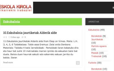 Euskarazko aplikazioak: Eskola Kirola