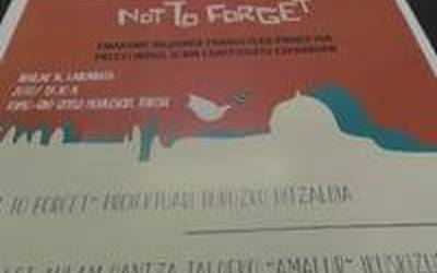 "Not to forget" proiektua bideratzeko ikuskizuna eskainiko da larunbatean