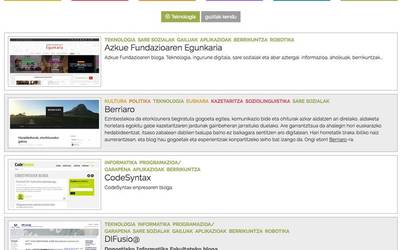 Diseinu berrituarekin dator 'Blogetan' webgunea