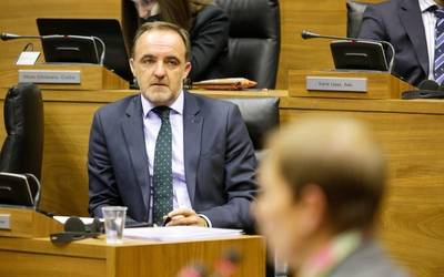 Euskararen dekretu berria eta Euskararen Legearen balizko aldaketa mintzagai Parlamentuaren gaurko saioan