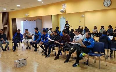 Bergara Kirol Elkarteko entrenatzaileek formakuntzari berrekin diote
