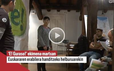 'E! Guraso!' ekimena martxan da