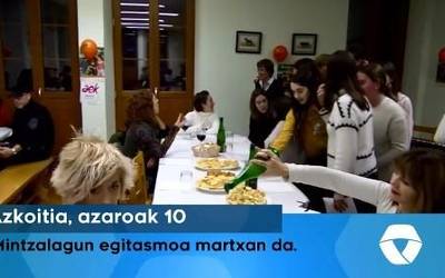 Mintzalagun egitasmoa martxan da Azkoitian