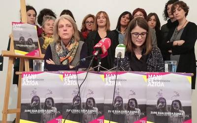 'Zure egia gurea eginez' lelopean kaleak hartuko ditu Iruñerriko mugimendu feministak azaroaren 25ean