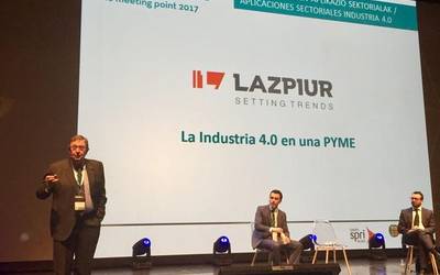 Lazpiurrek enpresako berrikuntzak aurkeztu ditu Basque Industry 4.0 jardunaldian