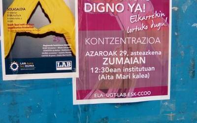 Garbitasuneko langileek kontzentrazioa egingo dute bihar hitzarmen berria eskatzeko