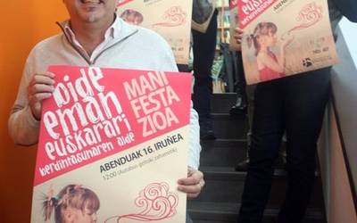 'Bide eman euskarari, berdintasunaren alde!' leloa izanen du abenduaren 16ko manifestazioak