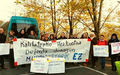 Greba jarraipen zabala izaten ari da Elgoibarren zein Mendaron