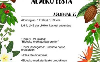 Bidezko merkataritza eta kontsumo jasangarriaren aldeko festa antolatu du Gazteguneak