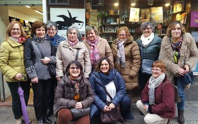 Aiara Berdintasun Alde foroak Bilbo bisitatu zuen atzo