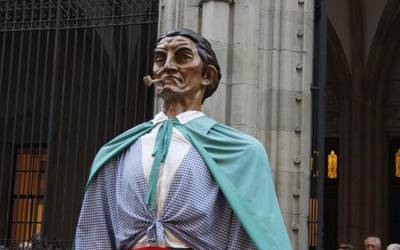 Giro onean ospatu dute San Anton eguna Gasteizen