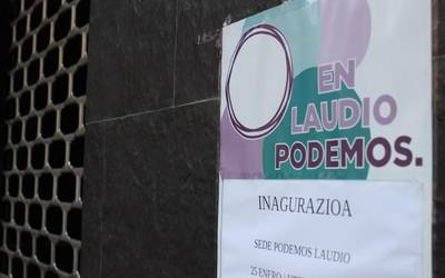 Podemos alderdiak lokala irekiko du Laudion