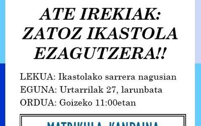 Ate irekiak Azkoitiko Ikastola Xabier Munibe HLHIn