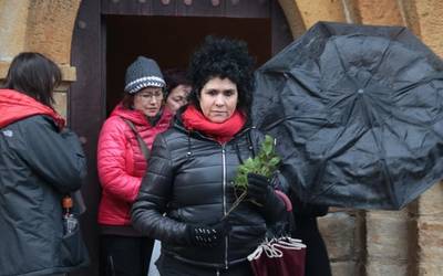 Salluente ermita lepo bete da San Blas eguna ospatzeko