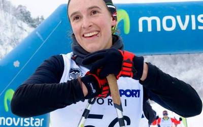 Enara Oronoz, neguko triatleta eta telebistako izarra