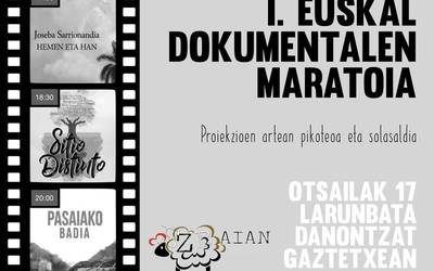 Euskal dokumentalen maratoia egingo dute zapatuan